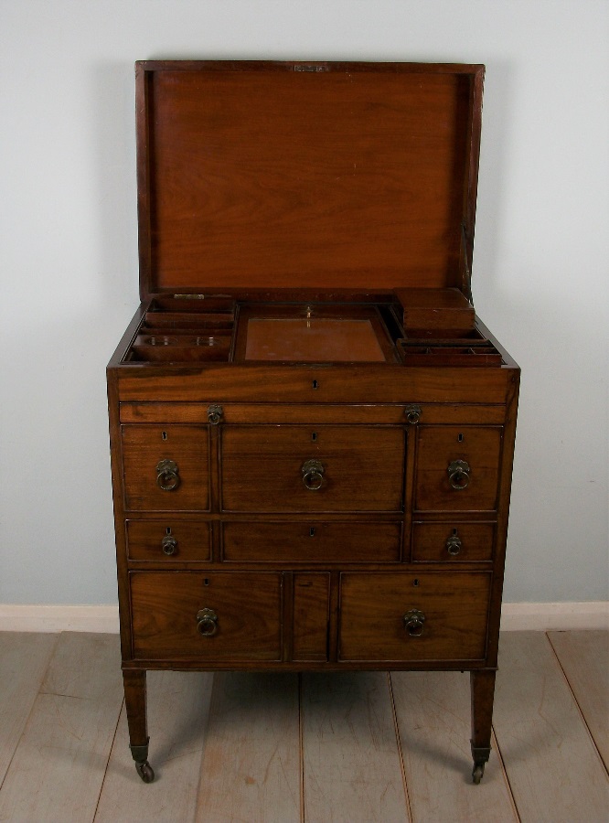 Mahogany Military Campaign Chest of Drawers